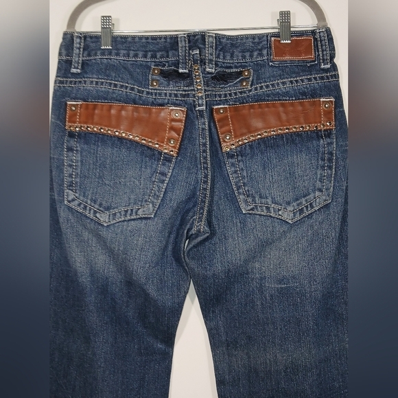 VINTAGE ROBIN'S JEANS LEATHER RIVETS. - Picture 4 of 7